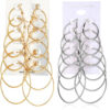 12PCS-Set-Simple-Hoop-Earrings-Set-Big-Geometry-Round-Circle-Earring-for-Women-Girls-Gold-Color