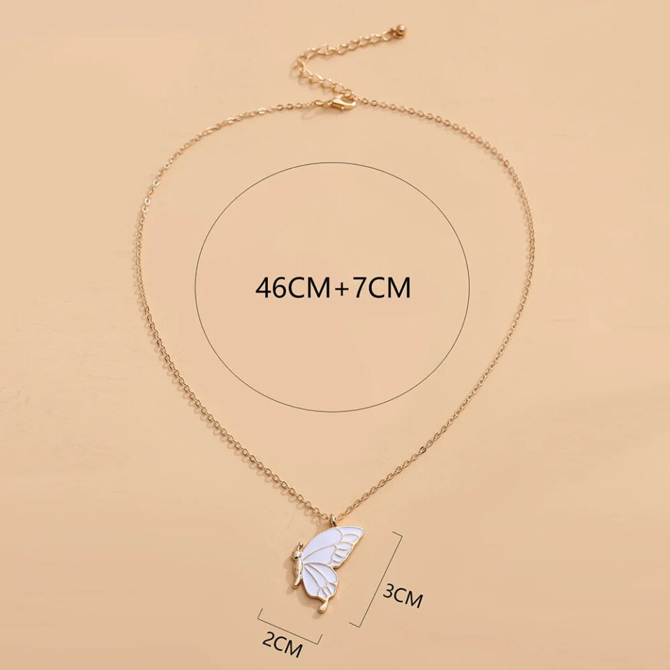 1pair-Beauty-Butterfly-Pendant-Necklaces-for-Women-Girl-Special-Gift-for-Mother-Daughter-Fine-Chain-Chokers
