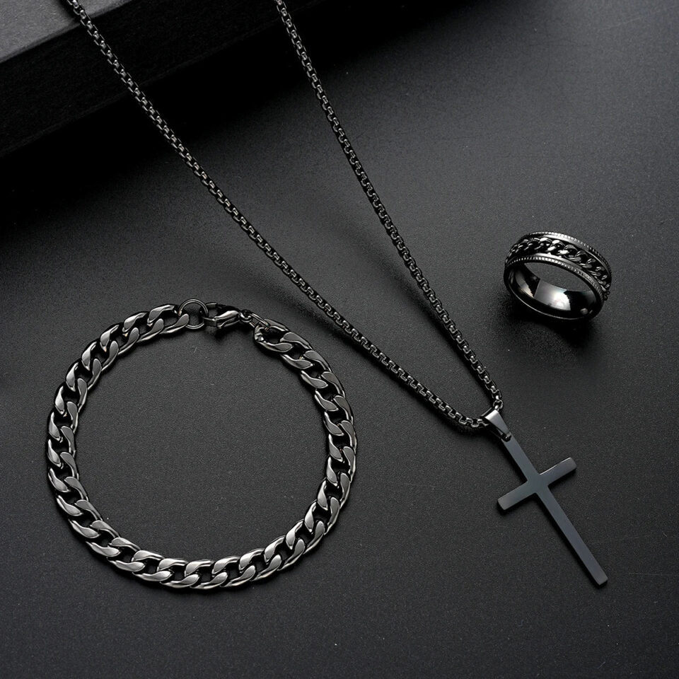 Fashion-Punk-Black-Color-Cross-Pendant-Necklace-Bracelet-Ring-Set-for-Men-Boys-Hip-Hop-Stainless_13dbb058-070c-42a8-b714-8bedadeafe2a