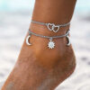 Two-Layers-Chain-Heart-Moon-Sun-Gold-Silver-Color-Anklets-For-Women-Bracelets-Summer-Barefoot-Sandals