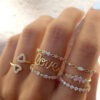 XINYI-Boho-Gold-Color-Heart-Rings-Set-For-Women-Cubic-Zirconia-Star-Moon-Arrow-Flower-Finger