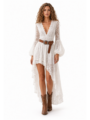 Lace Elegance High-Low Maxi Dress