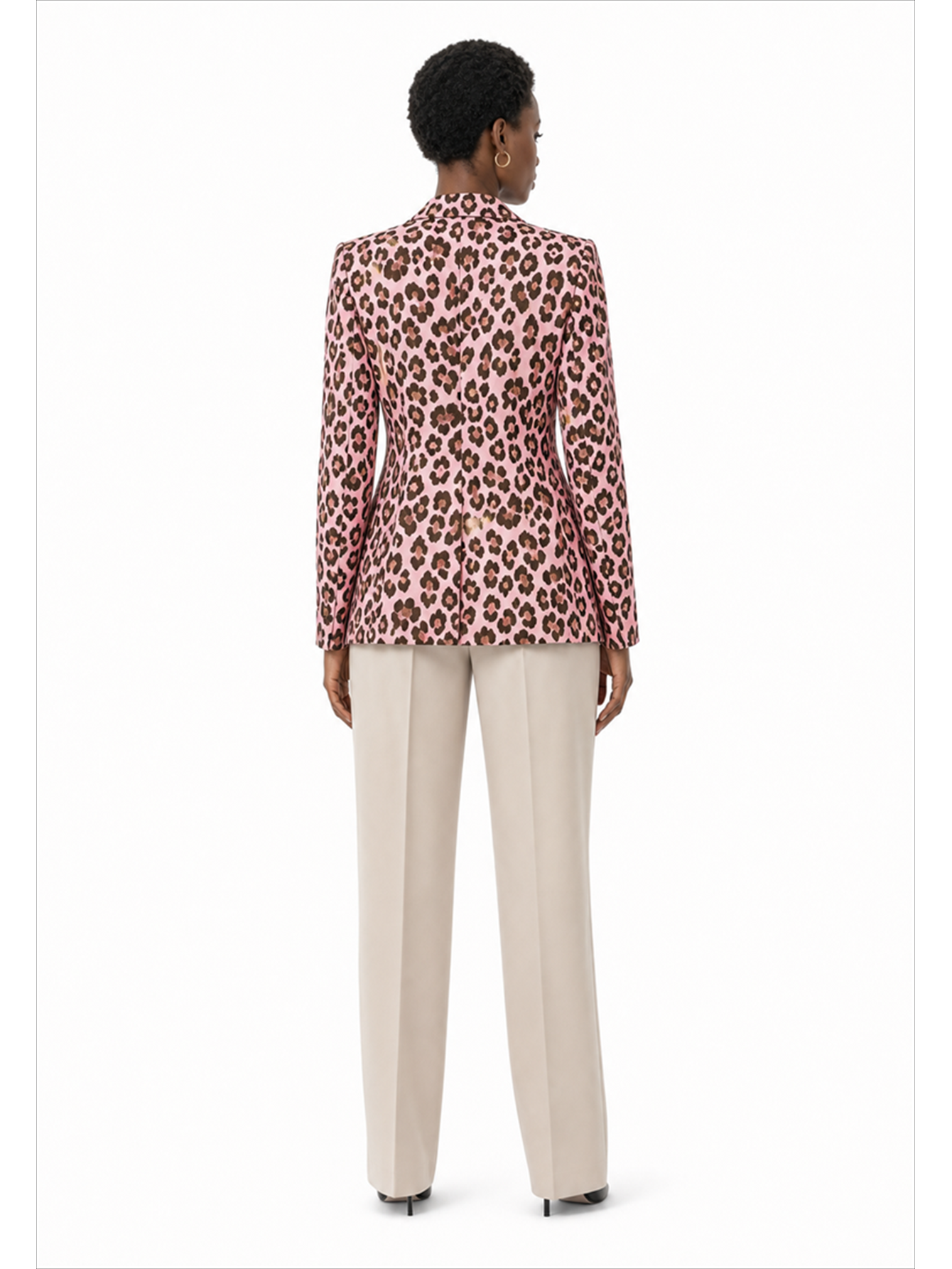Rosalie Leopard Print Tailored Blazer